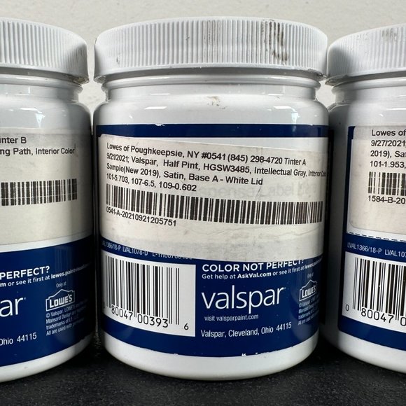 Lot of 27 Valspar Half-Pint Latex Paint Satin Sheen Color Samples -Large Variety - Picture 10 of 11